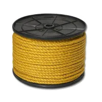 Канат джутовый ДТ тросовой свивки d. 14 мм желтый на кат. 300 мм