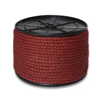 Канат джутовый ДТ тросовой свивки d. 14 мм красный на кат. 300 мм