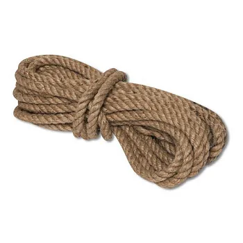 Канат джутовый ДТ тросовой свивки d. 16 мм в отрезках по 15 м