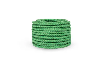 Канат джутовый ДТ тросовой свивки d.   6 мм зеленый в отрезках по 15 м (ЦН)